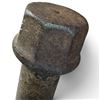 Image 2 : Antique Metal Grounding Rod w Hexagonal Bolt & Spike End 35" Long
