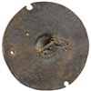 Image 2 : Antique Tribal Hide Shield with Wood Grip & Lash Bindings, Round Form, 20.5-Inch Diameter