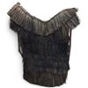 Image 3 : Tribal Woven Backpack with Plant-Fiber Fringe & Hide Front Pocket, Indigenous Style, 23x14 Inches