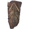 Image 3 : Hand-Carved Leather Sculpture with Man's Face & Woman's Figure in Beard, Folk Art, 12 Inches