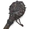 Image 2 : Ottoman-Style Spiked Iron Mace with Turned Wood Shaft, Balkan/Middle Eastern Form, 18 Inches