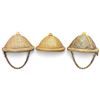 Image 1 : Set of Three Tausug Saruk Nituh Nito-Woven Salakot Hats, Sulu Archipelago, Philippines