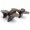 Image 1 : Ottoman Wooden Hammam Bath Clogs (Nal?n/Kapkap) with Carved Platforms, Traditional Form, 10 in