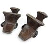 Image 3 : Ottoman Wooden Hammam Bath Clogs (Nal?n/Kapkap) with Carved Platforms, Traditional Form, 10 in