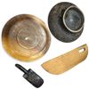 Image 4 : Group of Andean/Aymara Carved Wooden Household & Ritual Implements, Traditional Forms, 4 Pieces