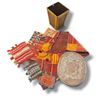 Image 2 : Collection of Asian Woven Textiles, Beaded Pouches, Rattan Basket, Bamboo & Wicker Decorative Items