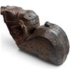 Image 2 : African Carved Wood Decorative Panels & Figural Horse-Head Vessel, Geometric Designs, 11 Inch Horse