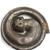 Image 2 : Ethiopian Carved Wood Neck Rest, Animal-Form Stool & Modified Coiled Metal Horn, Ethnographic Group.