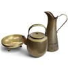 Image 2 : Collection of Brass Vessels Featuring Chinese Markings