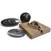 Image 2 : Geological Stone Collection & Carved Block w Fossil & Spherical Designs