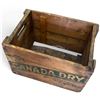 Image 2 : Wooden Canada Dry Crate w Logo & Slogan 17.5x12.5x12.5"