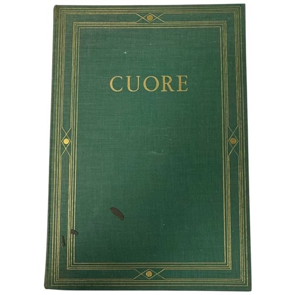Edmondo De Amicis Cuore 1957 Garzanti Illustrated Edition Signed by Son Ugo De Amicis