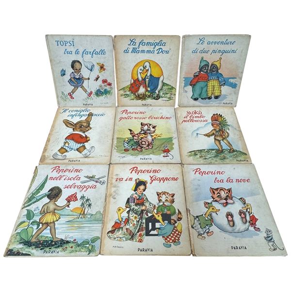 Vintage 1950's Paravia Children's Books by Nonno Pazienza