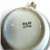 Image 4 : Set of Six B & Co France Porcelain Soup Bowls w Saucers & Gilded Handles