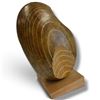 Image 4 : Attributed to Michael Minot Wood Egg Sculpture on Stand, Unsigned, 12 Inches Tall, Canadian Folk Art