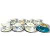 Image 2 : Set of 7 Bone China Teacups & Saucers by Various Makers