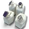 Image 1 : 4 New Rings * all stamped .925 * (Moonstone, Lapis, Purple Botswana Agate, & Amethyst) Longest ring