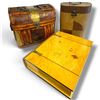 Image 1 : Set of Three Decorative Storage Boxes w Unique Designs