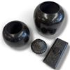 Image 2 : 4-Piece Bronze & Metal Decorative Set, 2 Vases, Round & Rectangular Objects, Tallest Vase 8.2 Inches