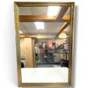 Image 1 : Ornate Gold-Tone Gilt Framed Rectangular Wall Mirror, Decorative Frame, 17.5 x 25.5 Inches, Vintage.