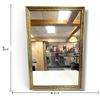 Image 2 : Ornate Gold-Tone Gilt Framed Rectangular Wall Mirror, Decorative Frame, 17.5 x 25.5 Inches, Vintage.