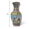 Image 2 : Qianlong Style Chinese Porcelain Vase w Figures & Floral Motifs 19.5" Tall