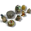 Image 3 : Collection of Decorative Trinket Boxes & Eggs by Lidong & Wallace