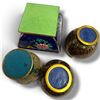 Image 5 : Cloisonné Enamel Vases & Lidded Box Set Tallest is 4.25"