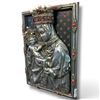 Image 3 : Metal Plaque of Madonna & Child w Jeweled Crowns 6.5"x8.5"