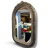 Image 3 : Ornate Wall Mirror w Floral Decorated Frame 13.5x20"