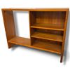 Image 1 : Mid-Century Modern Wood Bookcase & Media Cabinet with Open Shelves, 48 X 12 X 36 Inches, Vintage MCM