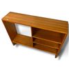Image 3 : Mid-Century Modern Wood Bookcase & Media Cabinet with Open Shelves, 48 X 12 X 36 Inches, Vintage MCM