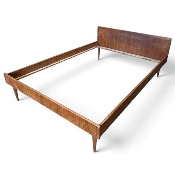 Mid, Century Modern Wooden Bed Frame Full/Double Sized Bed 55" width Mattress Made in Denmark