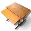 Image 2 : Mid-Century Modern Teak Nesting Tables 22x14x17.5"