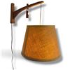 Image 3 : 2 Mid-Century Modern Wall Mounted Lamps w Wooden Arms