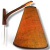 Image 4 : 2 Mid-Century Modern Wall Mounted Lamps w Wooden Arms