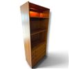 Image 3 : Mid-Century Modern Lighted Wooden Bookcase With Drawers (30.5" X 15.5" X 73.5")