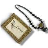 Image 1 : Handcrafted Carved Stone Bead  Choker with & Sterling Silver Labradorite Drop Pendant  (Choker is 16