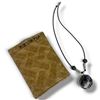 Image 1 : Sterling Silver Picasso Jasper Pendant on a 20" Beaded Necklace - Pendant is 1.5" (39mm) diameter