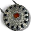 Image 2 : Turkmen (Turkoman) Traditional Gulyaka Collar Brooch Converted to Necklace (24" chain on a 4" diamet