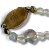 Image 2 : 2 Handcrafted Glass Bead Necklaces (Fine 16" choker and 21" glass bead necklace with agate drop and