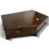 Image 3 : Antique Wood Box Full of Assorted Earrings * Box measures 14" x 15" x 3.5" tall