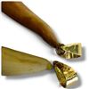 Image 2 : 2 Animal Teeth with 14KT Gold Bales - Longest is 36mm
