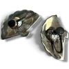 Image 4 : Vintage Siam Sterling Fan Brooch & Earring Set & Pair of Sterling Cuff Links (Earrings are screw bac