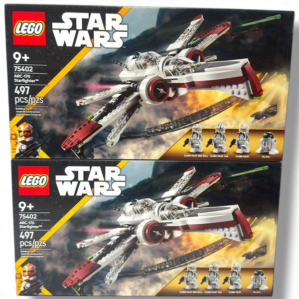 2x Sealed LEGO Star Wars Set 75402 ARC, 170 Starfighter 497 Pcs