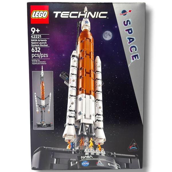 LEGO Technic NASA Artemis Space Launch Rocket 42221 Set w 632 Pieces Sealed