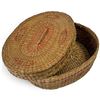 Image 3 : Vintage Triple Strand Branch Coral Necklace in Woven Grass Basket - Strands are 16", 17" and 18"