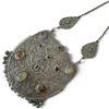 Image 2 : Vintage Red Seed Beed Torsade, Persian Necklace with Agates & Jade Cabochon Belt Buckle