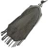 Image 2 : Antique Delicate Chain Mesh Wristlet Purse / Chatelaine Bag (Excellent condition - 2.75" x 7" long)