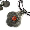 Image 2 : Group of Ethnic & Natural Stone Jewelry (Metal coin and charm necklace with some sterling pieces, ag